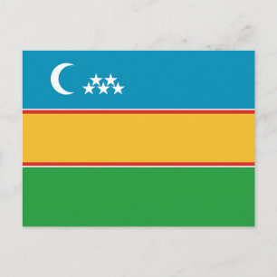 Carte Postale Drapeau du Karakalpakstan