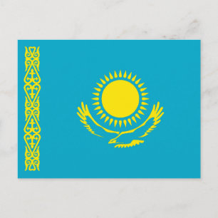 Carte Postale Drapeau du Kazakhstan