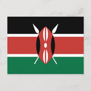 Carte Postale Drapeau du Kenya