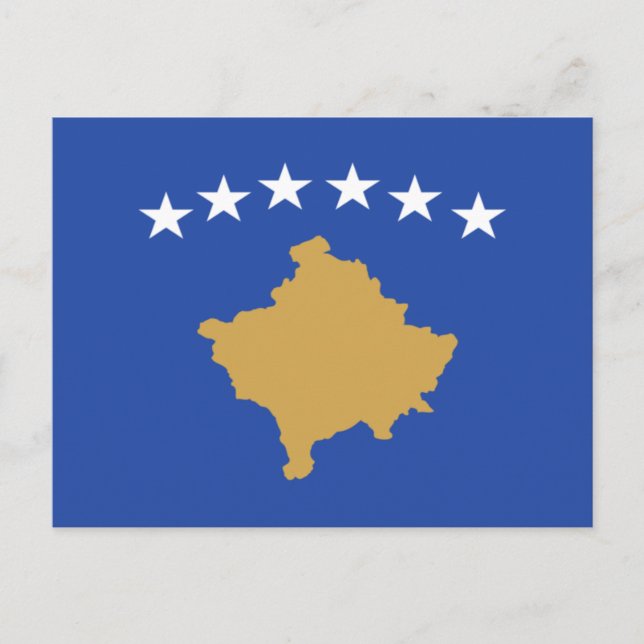 Carte Postale Drapeau du kosovo (Devant)
