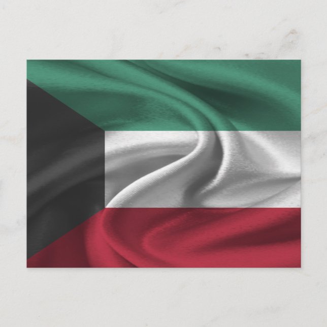 Carte Postale Drapeau du Koweït (Devant)