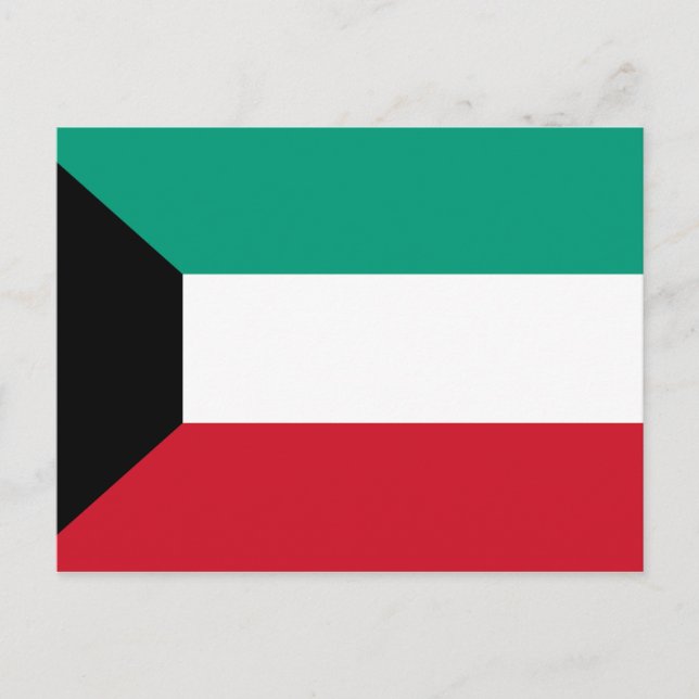 Carte Postale Drapeau du Koweït (Devant)