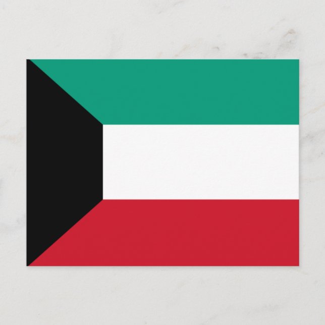 Carte Postale Drapeau du Koweït (Devant)
