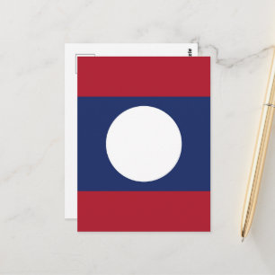 Carte Postale Drapeau du Laos