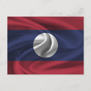 Carte Postale Drapeau du Laos