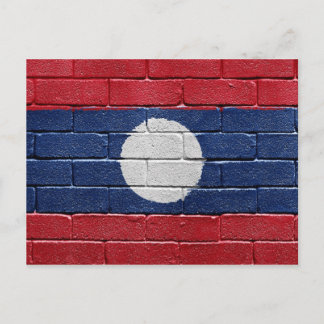 Carte Postale Drapeau du Laos