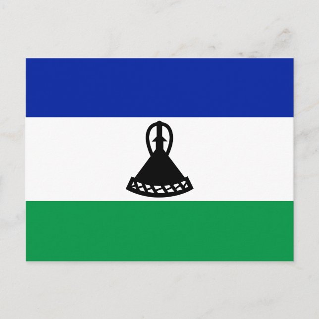 Carte Postale Drapeau du Lesotho (Devant)