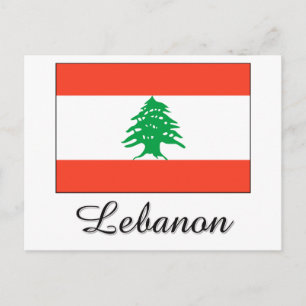 Carte Postale Drapeau du Liban