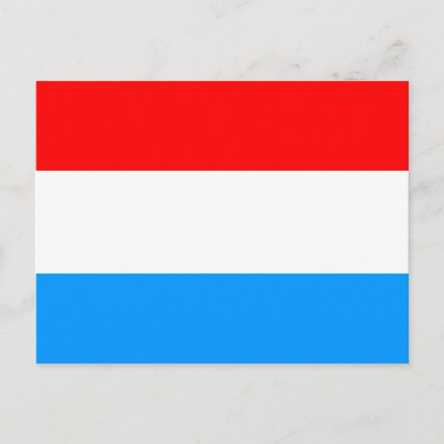 Carte Postale Drapeau du Luxembourg (Devant)