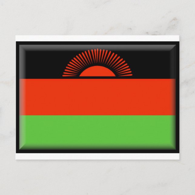Carte Postale Drapeau du Malawi (Devant)