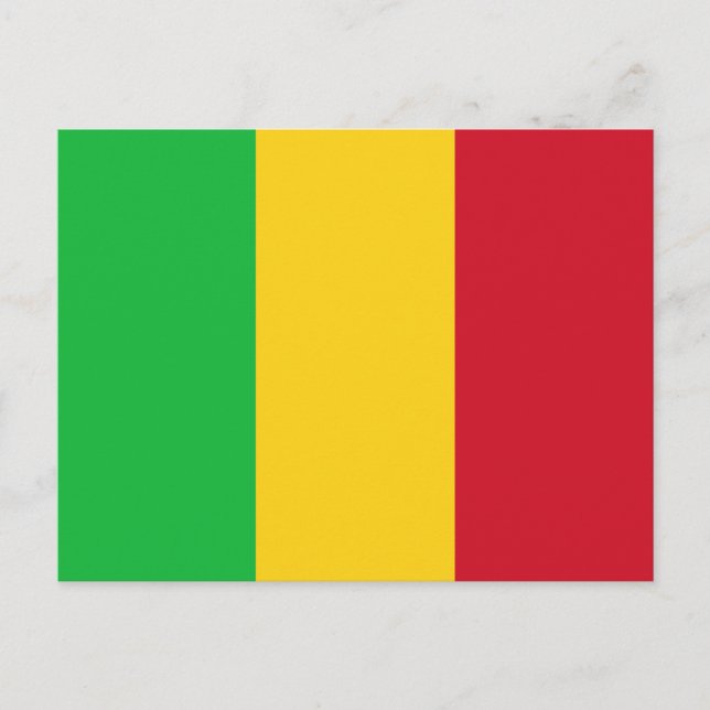 Carte Postale Drapeau du Mali (Devant)