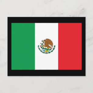 Carte Postale Drapeau du Mexique