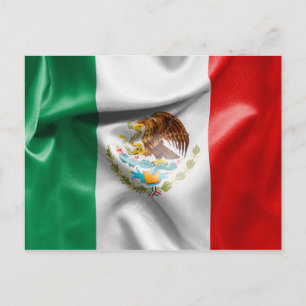 Carte Postale Drapeau du Mexique