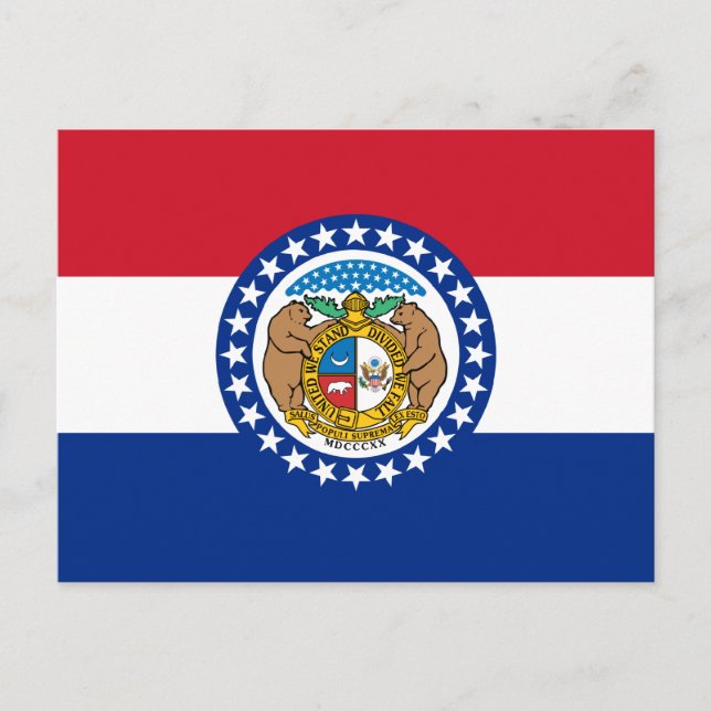 Carte Postale Drapeau du Missouri (Devant)