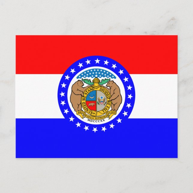 Carte Postale Drapeau du Missouri (Devant)