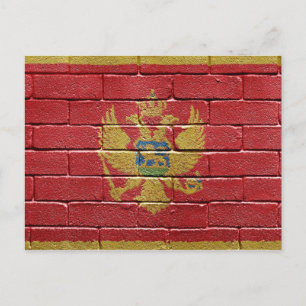 Carte Postale Drapeau du Monténégro