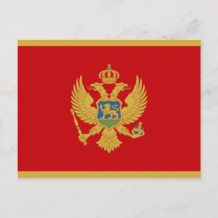 Carte postale Drapeau du Monténégro