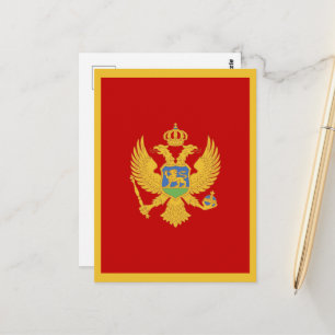 Carte Postale Drapeau du Monténégro