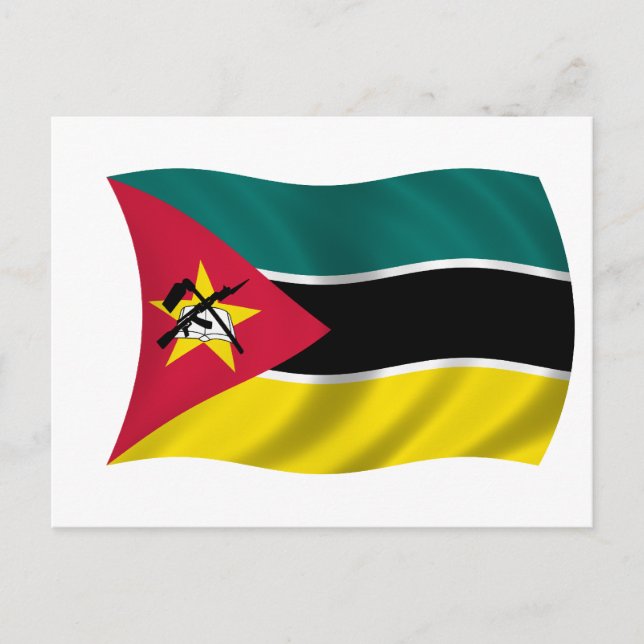 Carte Postale Drapeau du Mozambique (Devant)