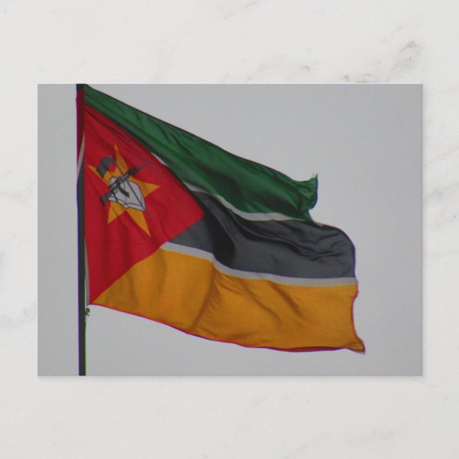 Carte Postale drapeau du Mozambique (Devant)