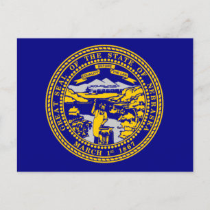 Carte Postale Drapeau du Nebraska