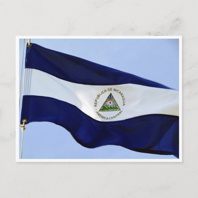 Carte Postale drapeau du nicaragua (Devant)