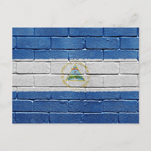 Carte Postale Drapeau du Nicaragua (Devant)