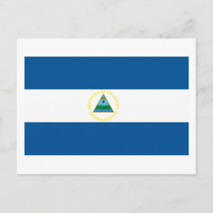 Carte postale drapeau du Nicaragua