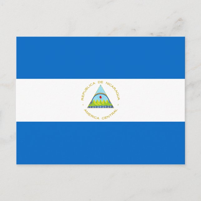 Carte Postale Drapeau du Nicaragua (Devant)