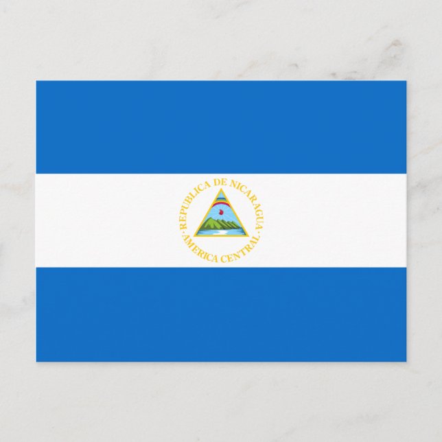 Carte postale drapeau du Nicaragua (Devant)