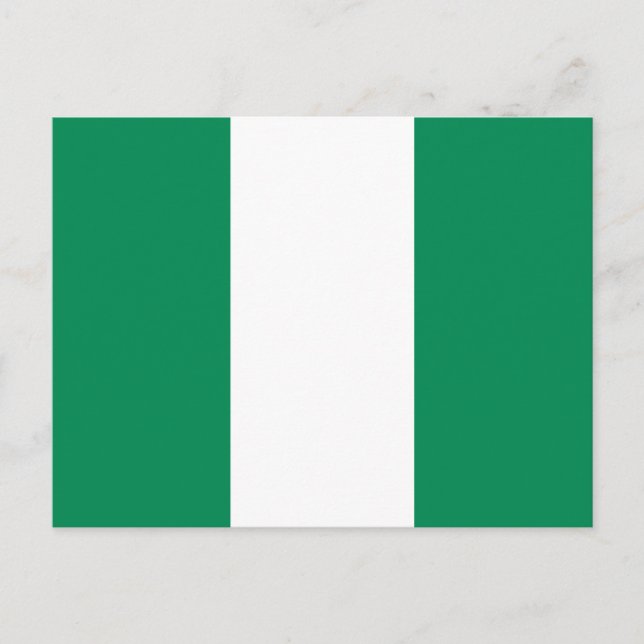 Carte Postale Drapeau du Nigéria (Devant)