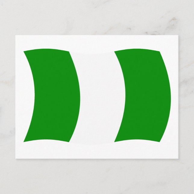 Carte postale drapeau du Nigeria (Devant)