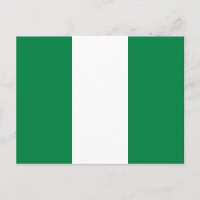 Carte postale drapeau du Nigeria (Devant)