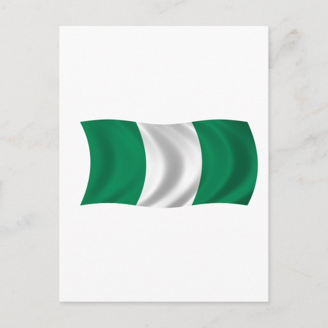 Carte Postale Drapeau du Nigeria (Devant)