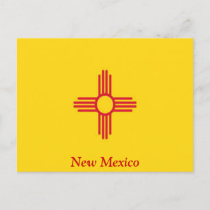 Carte Postale Drapeau du Nouveau-Mexique