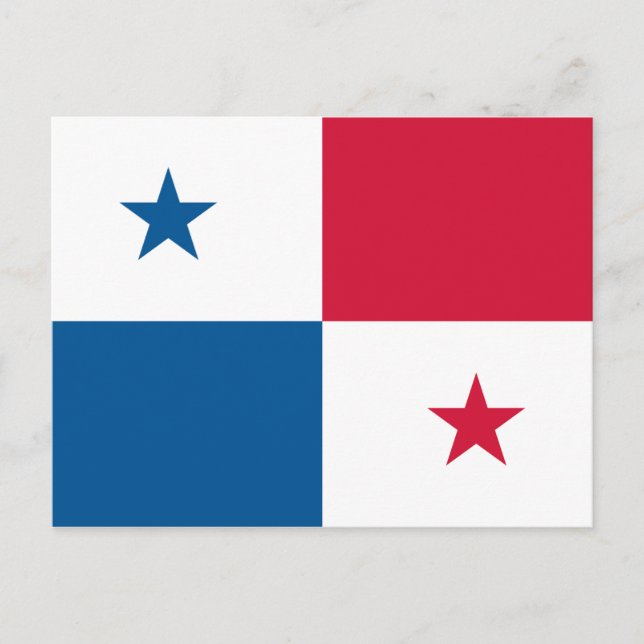 Carte Postale Drapeau du Panama (Devant)