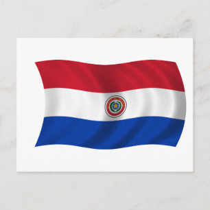 Carte Postale Drapeau du Paraguay