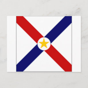 Carte Postale Drapeau du Paraguay