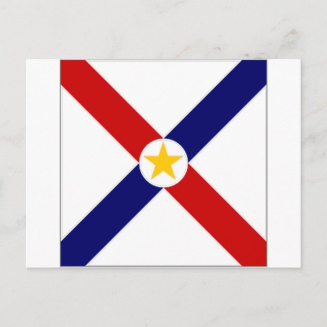 Carte Postale drapeau du Paraguay (Devant)