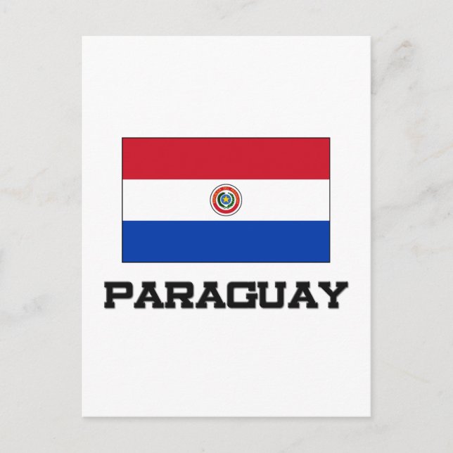 Carte Postale drapeau du Paraguay (Devant)