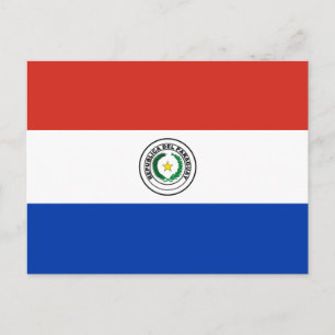 Carte Postale Drapeau du Paraguay