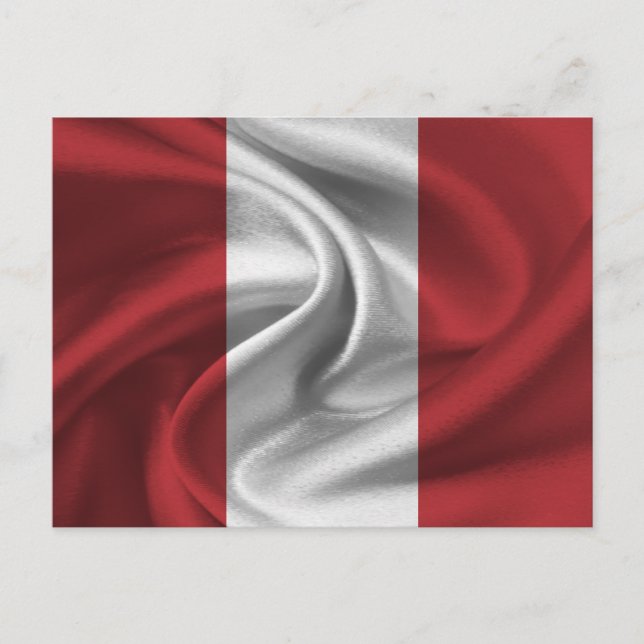 Carte Postale Drapeau du Pérou (Devant)