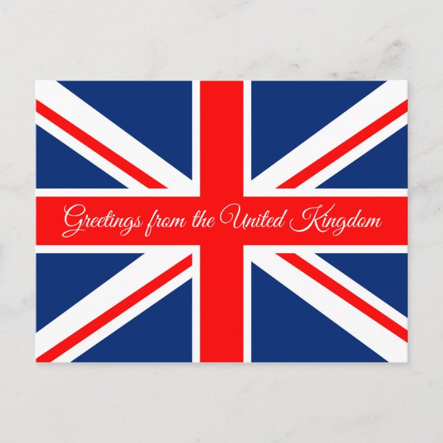 Carte Postale Drapeau du Royaume-Uni (Devant)