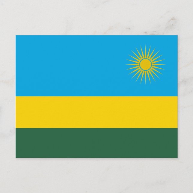 Carte Postale Drapeau du Rwanda (Devant)