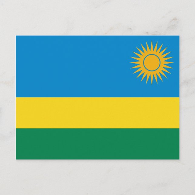 Carte postale Drapeau du Rwanda (Devant)