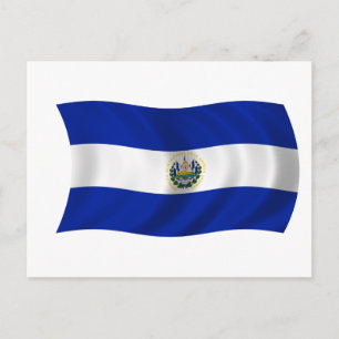 Carte Postale Drapeau du Salvador