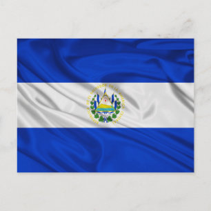 Carte Postale Drapeau du Salvador