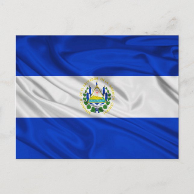 Carte Postale Drapeau du Salvador (Devant)