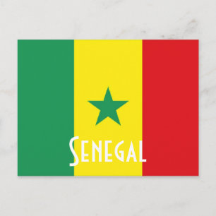 Carte Postale Drapeau du Sénégal