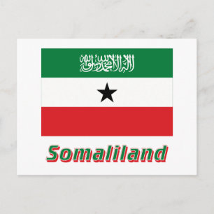 Carte Postale Drapeau du Somaliland portant le nom